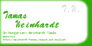 tamas weinhardt business card