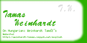 tamas weinhardt business card